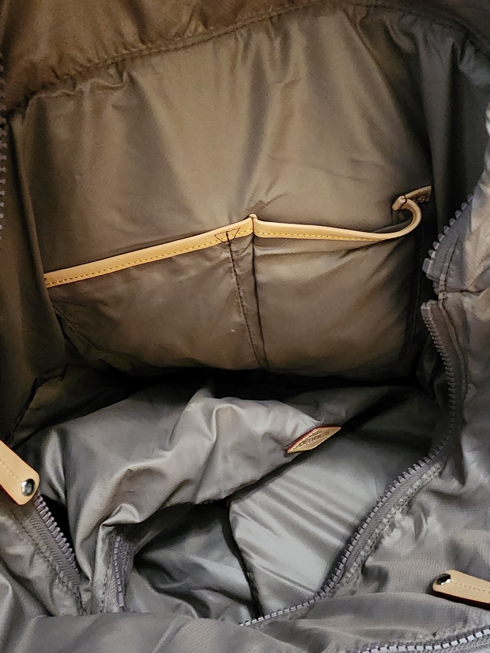 MZ Wallace Quilted Large Tote in Taupe Brown - Picture 13 of 14